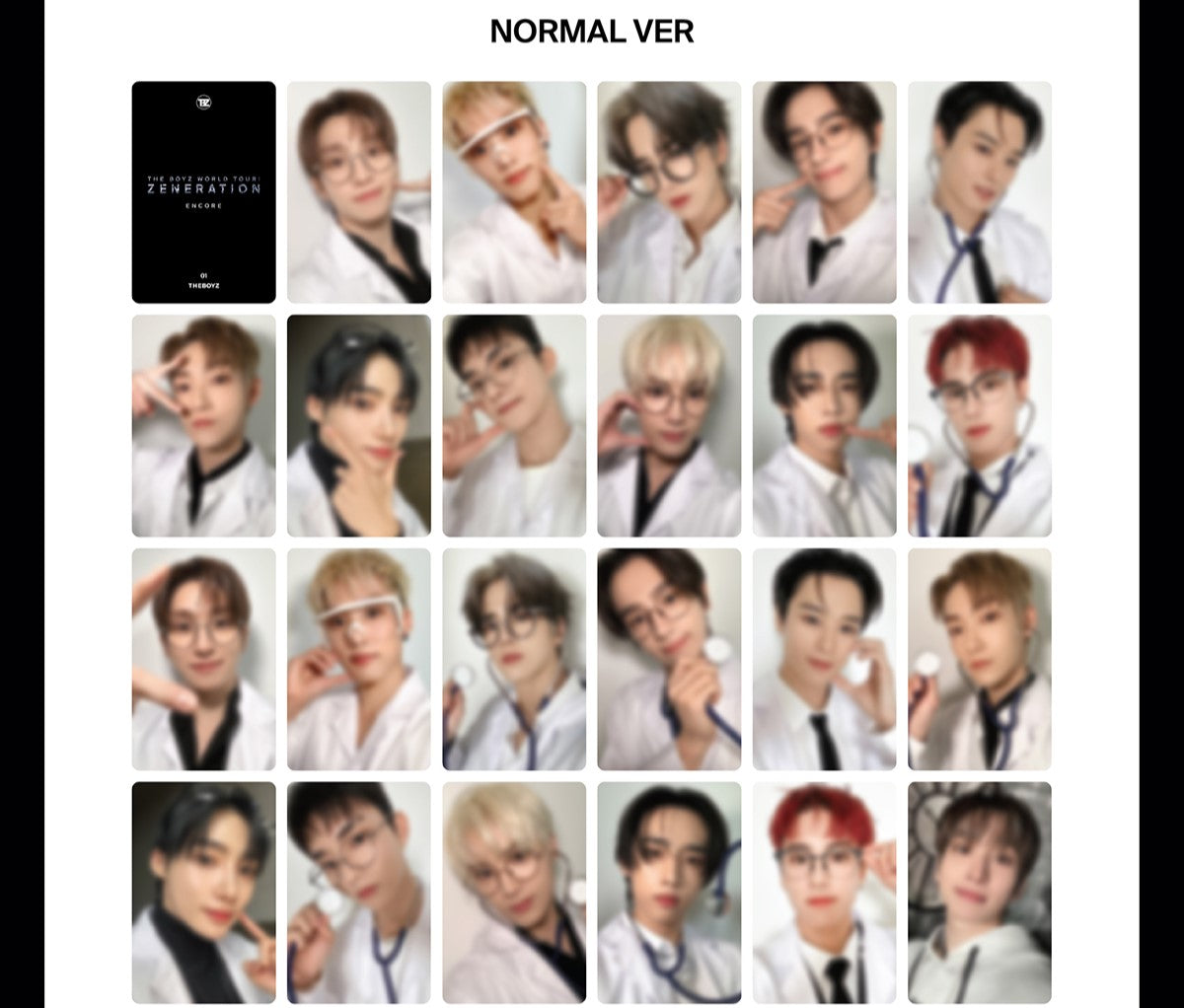 THE BOYZ - TRADING CARD - THE BOYZ WORLD TOUR : ZENERATION ENCORE MD