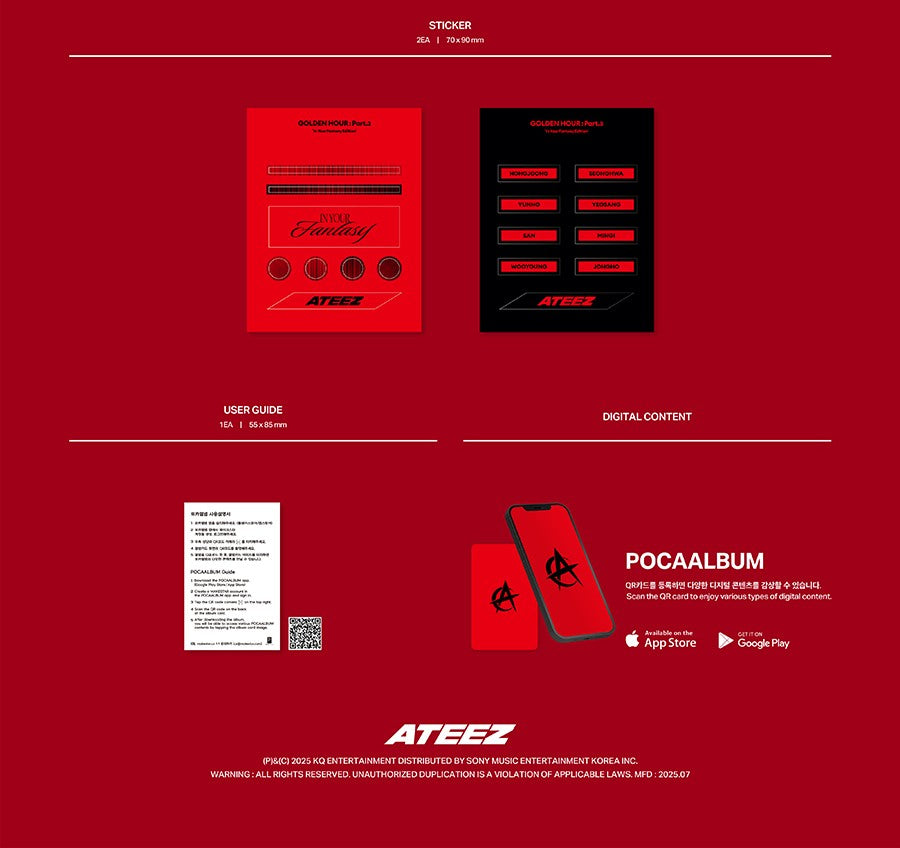 ATEEZ - GOLDEN HOUR : PART.3 ‘IN YOUR FANTASY EDITION’