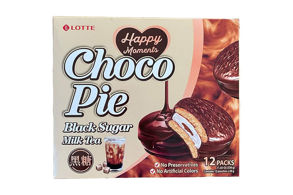LOTTE BLACK SUGAR MILK TEA CHOCOLATE PIE