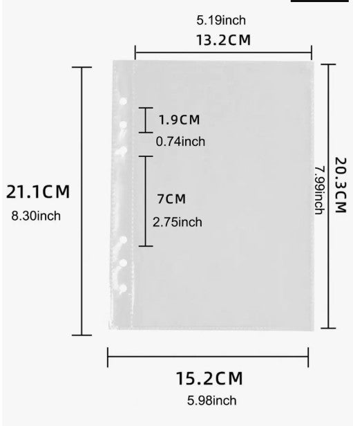 Pages For Binder (21.1 cm x 15.2 cm)