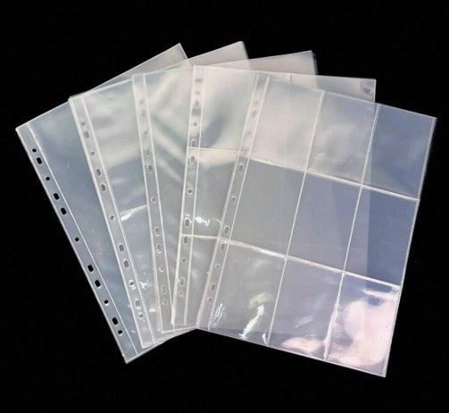 A4 9-režģu lapas binderim (31 cm x 23 cm)