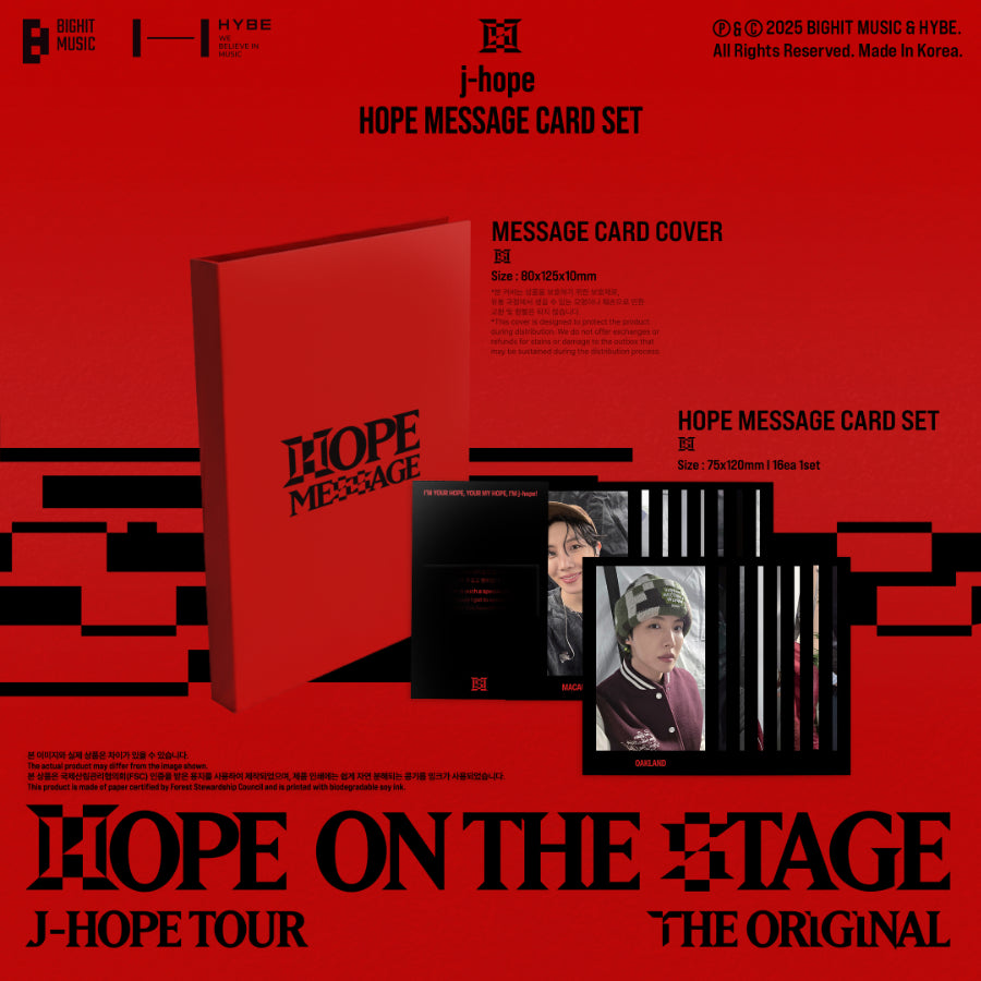 J-HOPE - HOPE ZIŅU KARŠU KOMPLEKTS