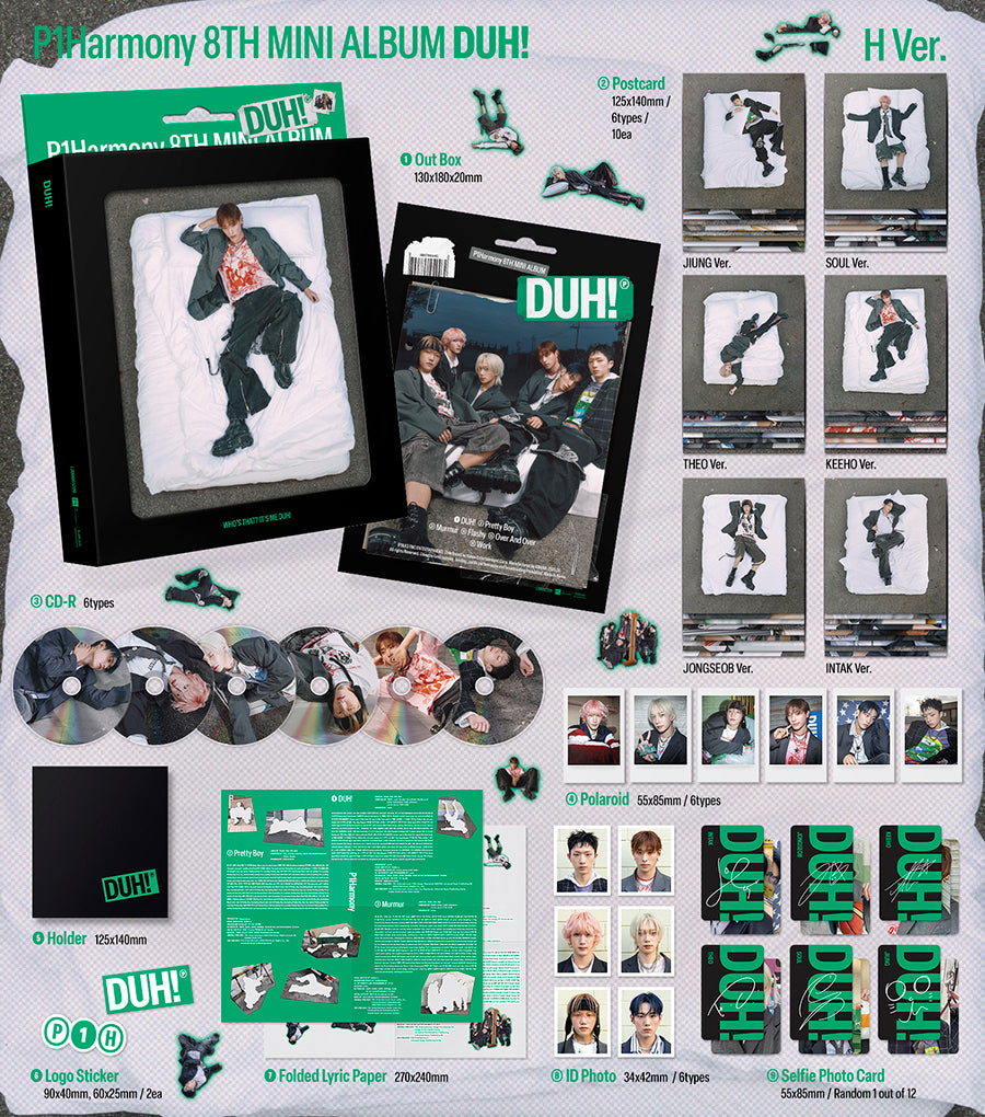 P1HARMONY - DUH! [COMPACT VER.(H VER.)