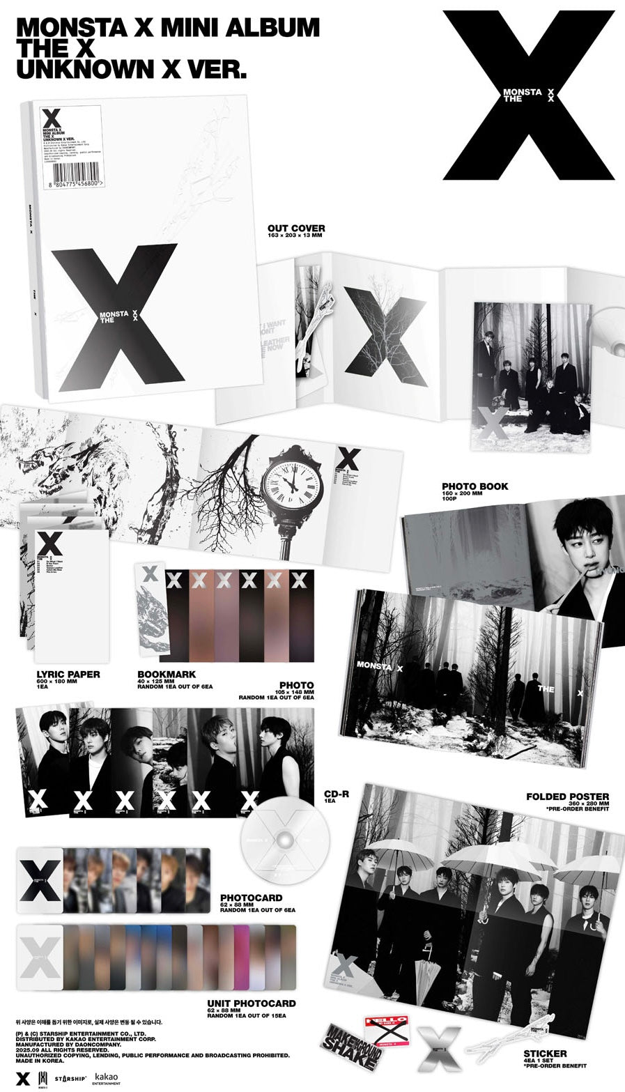 MONSTA X - THE X [RANDOM COVER]