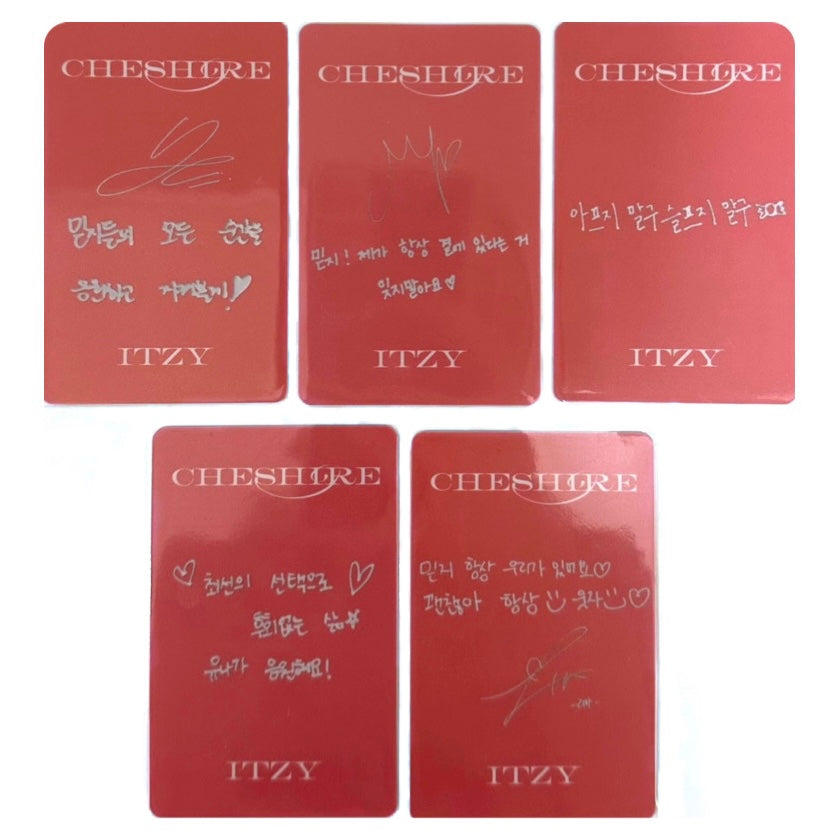 ITZY Music Korea Lucky Draw benefit photocards [Cheshire]
