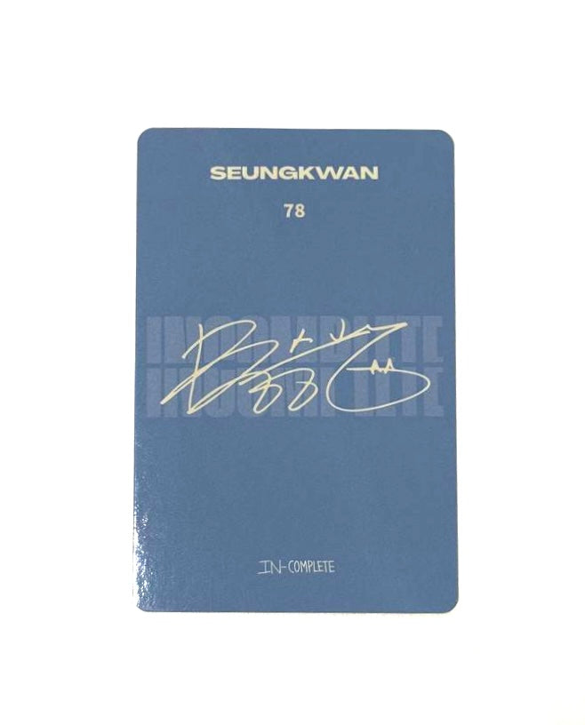 SEVENTEEN Seungkwan trading photocard [Online concert:In-Complete]