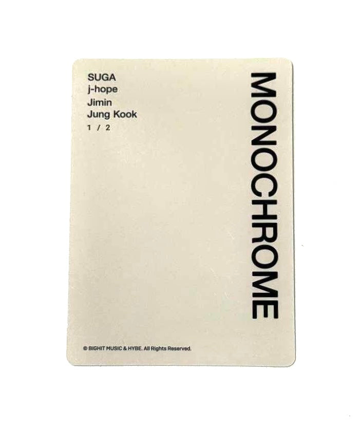 BTS Unit photocard [Pop-Up:Monochrome]