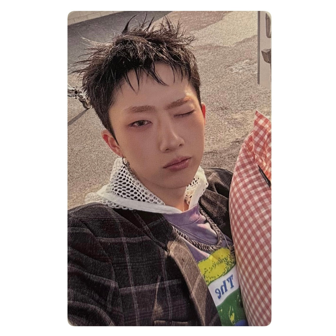 P1harmony Jiung photocard [DUH!(Plain white t ver.)]