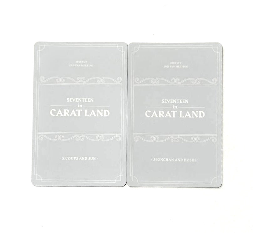 SEVENTEEN unit photocards [2nd Fanmeeting “Seventeen in Carat Land“]