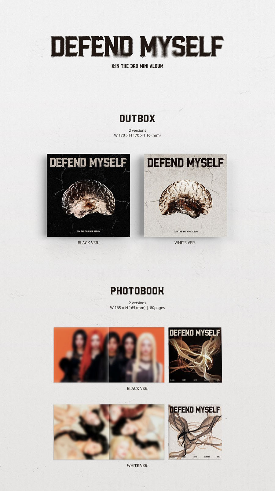 X:IN - DEFEND MYSELF [PHOTOBOOK PLATFORM VER. - RANDOM COVER]