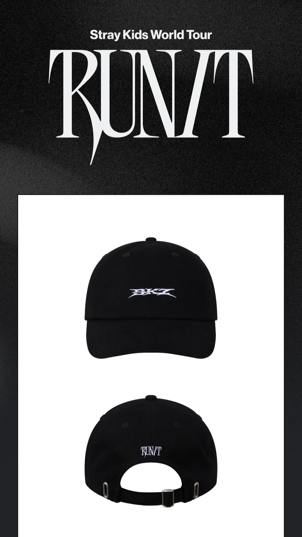 STRAY KIDS - 2026 WORLD TOUR : RUN IT [BANDANA BALL CAP VER.]