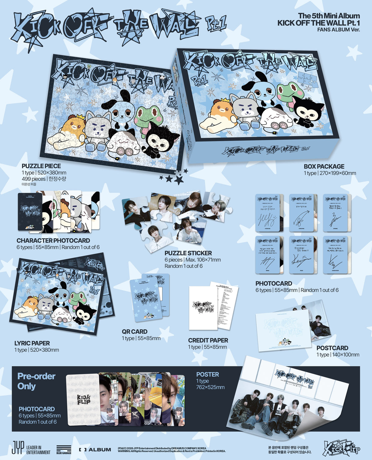 KICK OFF THE WALL PT.1 [FANS ALBUM  VER.] (LIMITED)