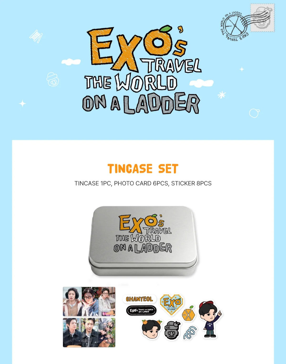 EXOS TRAVEL THE WORLD ON A LADDER TINCASE SET KAI