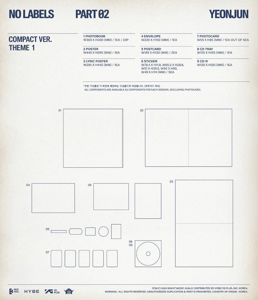 YEONJUN (TXT) – NO LABELS: PART 02 [KOMPAKTĀ VER.]