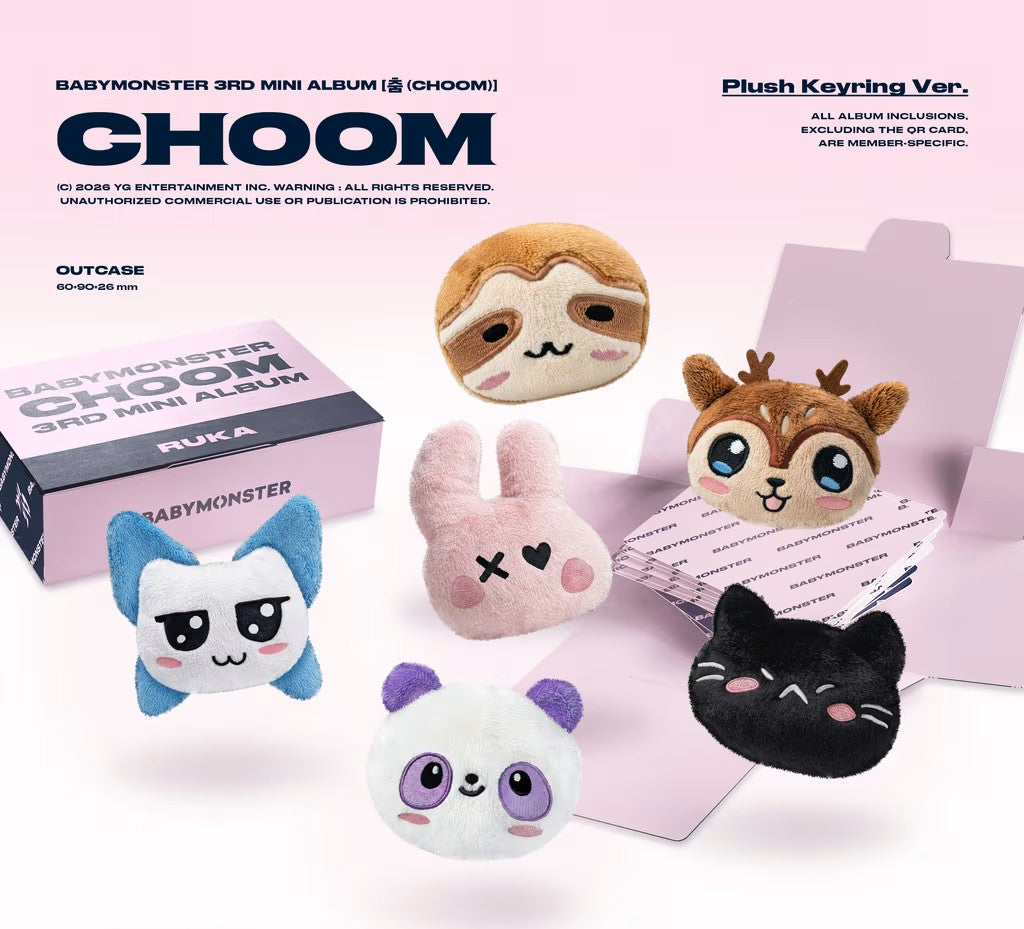 BABYMONSTER - CHOOM [PLUSH KEYRING VER.]