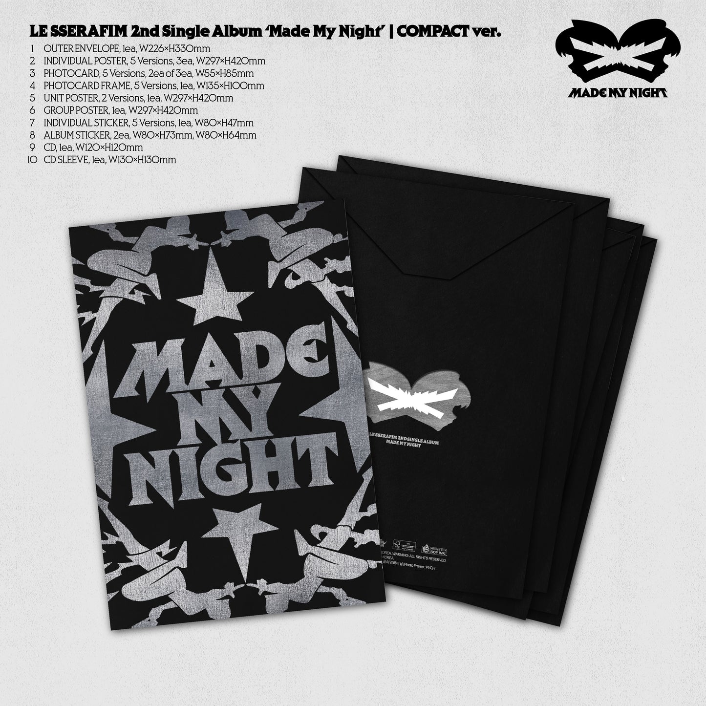 LE SSERAFIM - MADE MY NIGHT [COMPACT VER.]