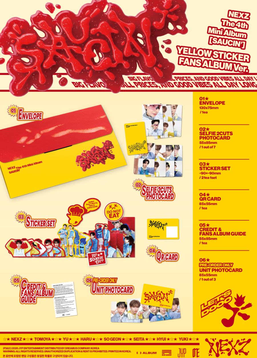 NEXZ - SAUCIN' [STICKER FANS ALBUM VER.]
