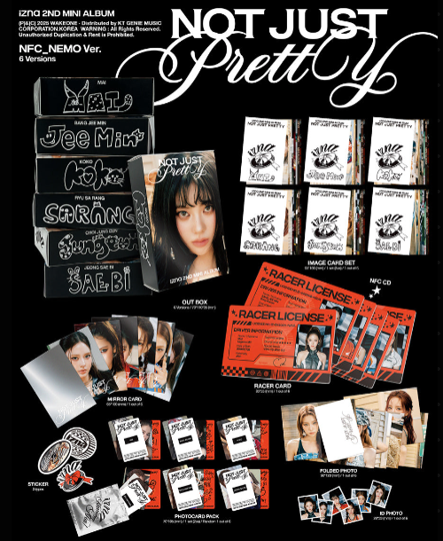 (AR AUTOGRĀFU) IZNA - NOT JUST PRETTY [NFC_NEMO VER. - NEJAUŠAIS VĀKS]+ K IDOL FOTOKARTE