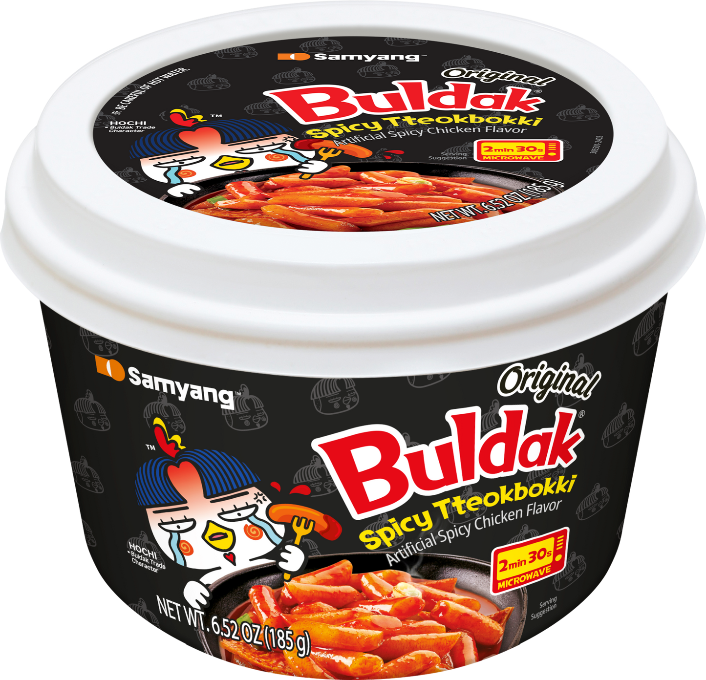 Buldak Pikantie Tteokbokki Lielajā Bļodā