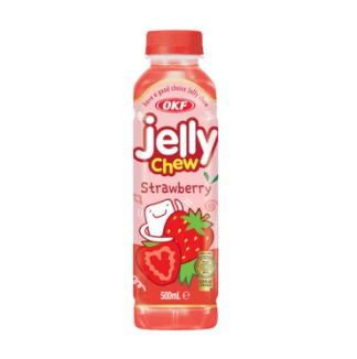 OKF Jelly Chew Strawberry Drink 500ml