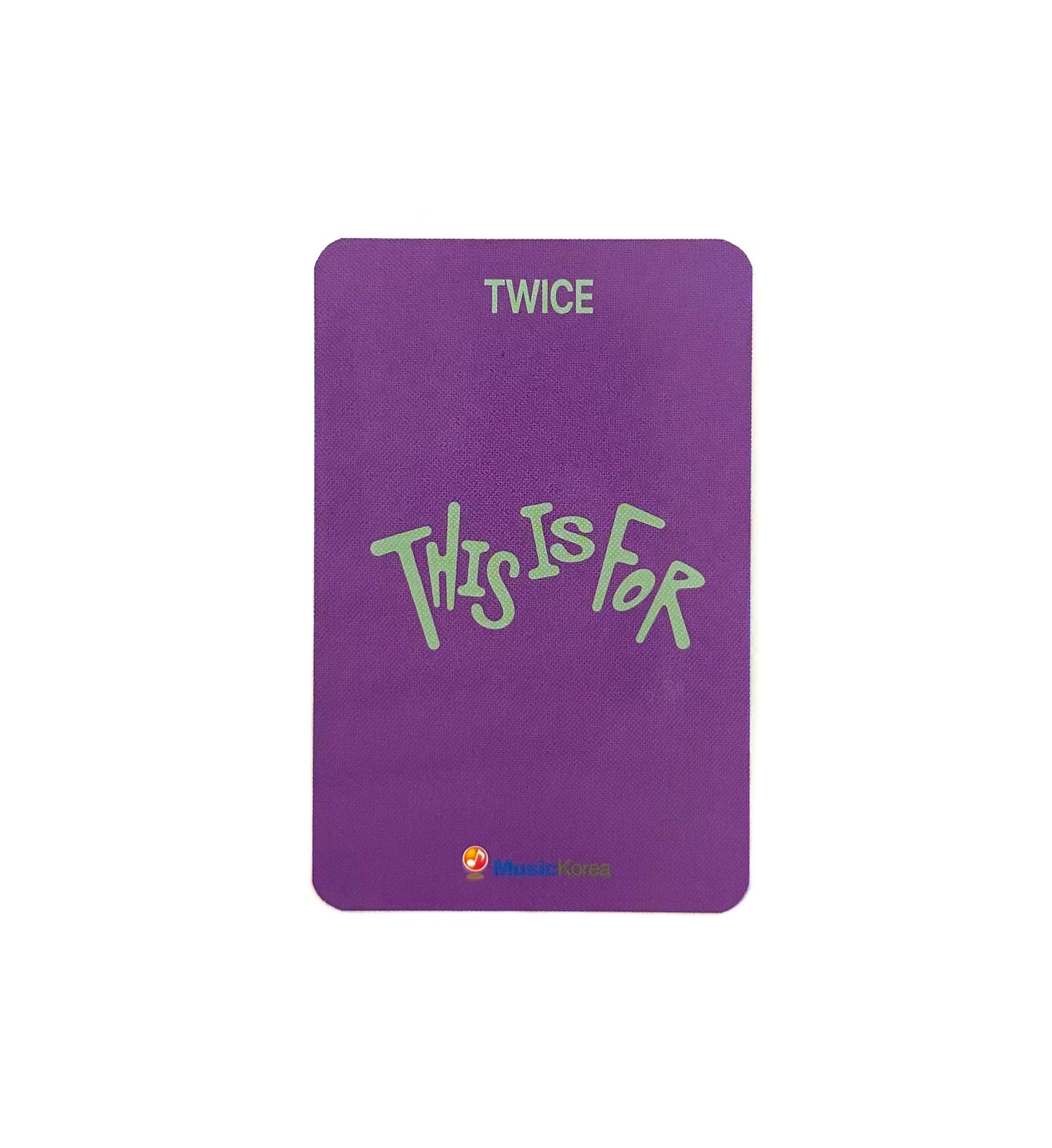 Twice Music Korea POB photocards [This is For]