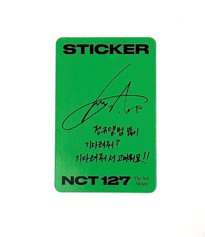 NCT 127 Yuta photocard [Sticker (sticky ver.)]