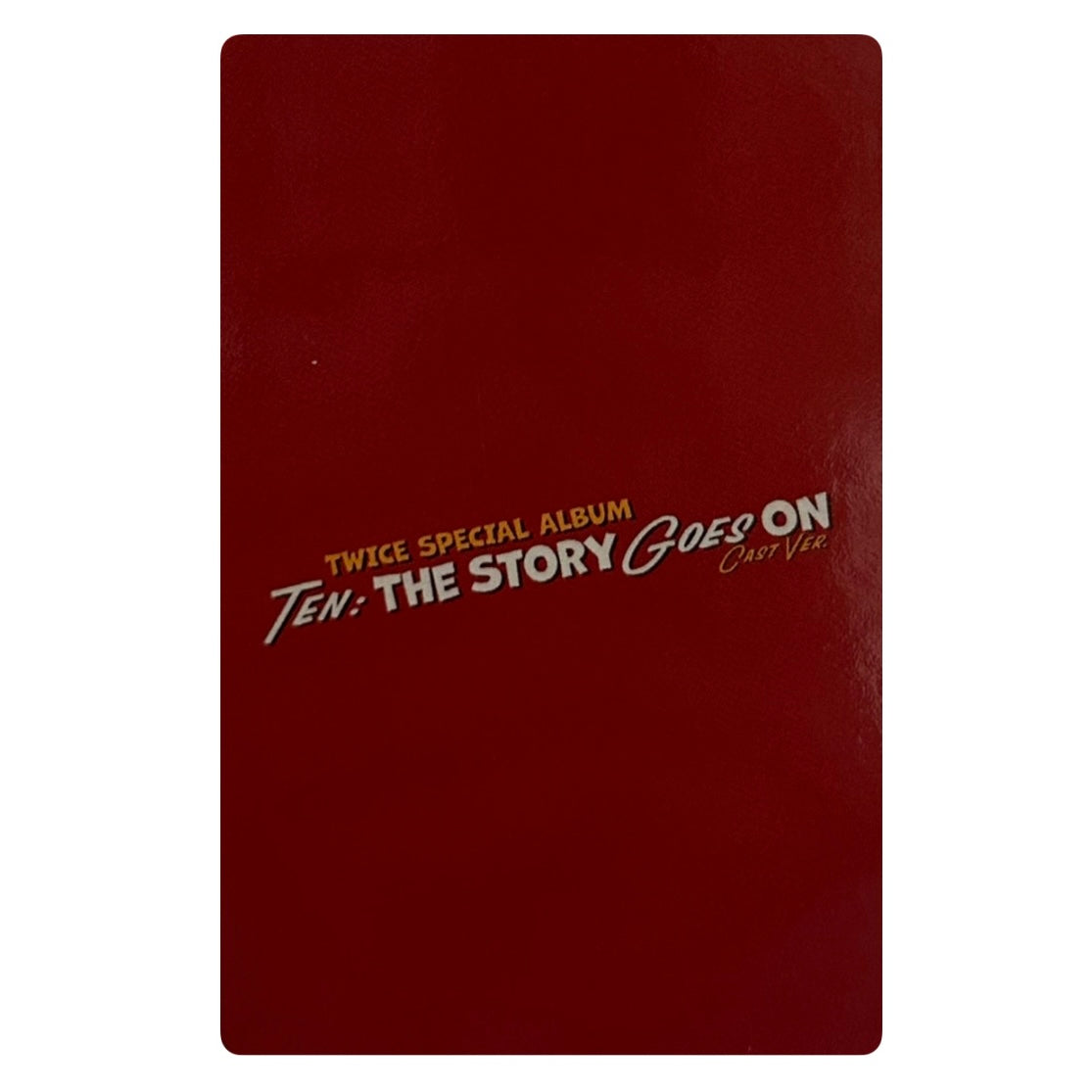 Twice Music Korea POB photocards [Ten: The Story Goes On (Cast ver.)]