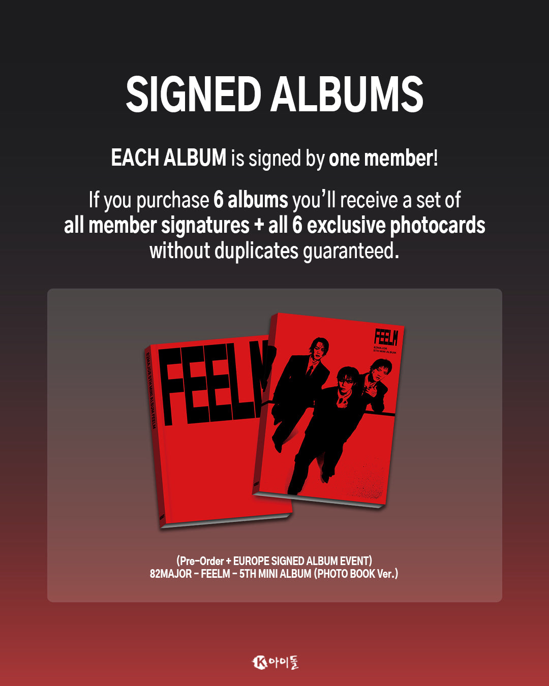 (EUROPE SIGNED ALBUM EVENT) 82MAJOR - FEELM [PHOTOBOOK VER.]