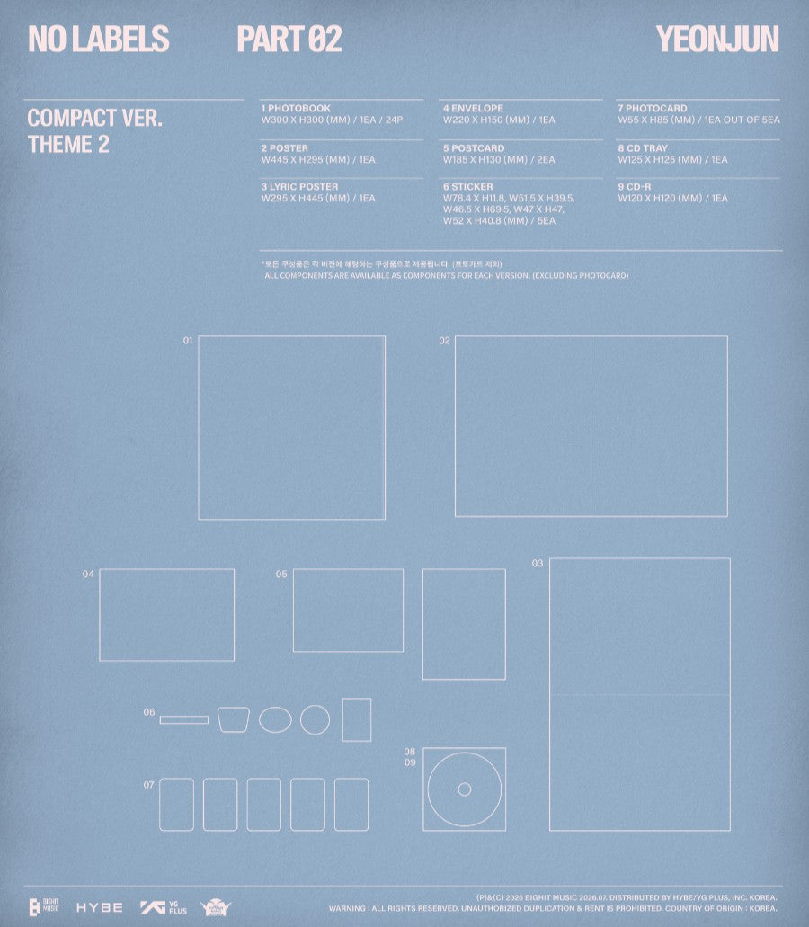 YEONJUN (TXT) – NO LABELS: PART 02 [KOMPAKTĀ VER.]