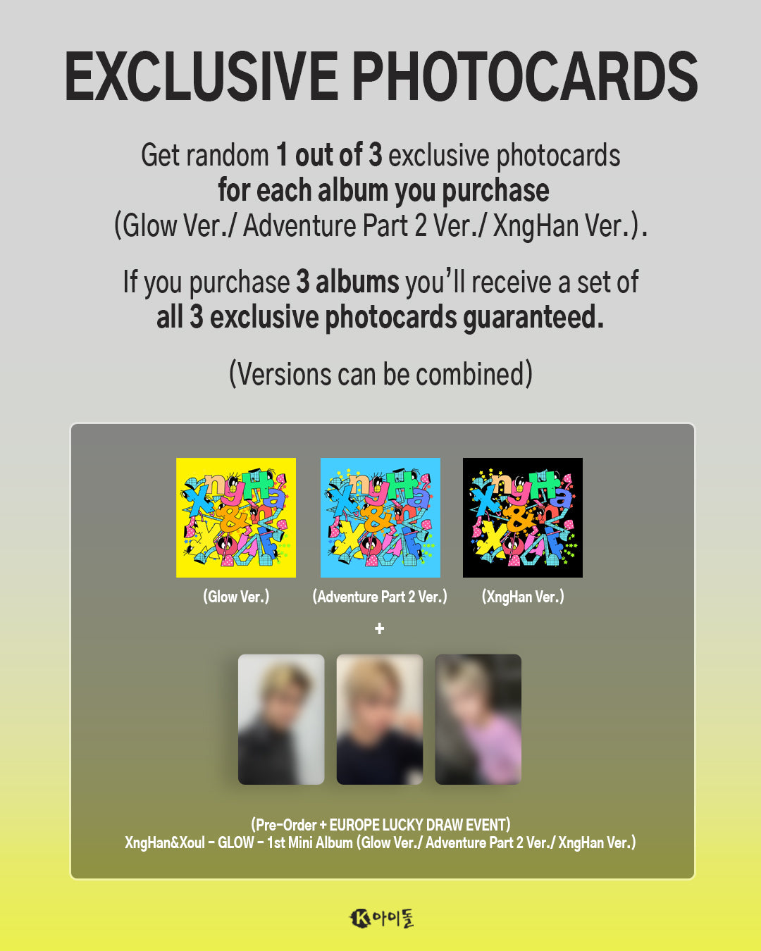 (EUROPE LUCKY DRAW EVENT) XNGHAN&XOUL - GLOW [XNGHAN VER.]