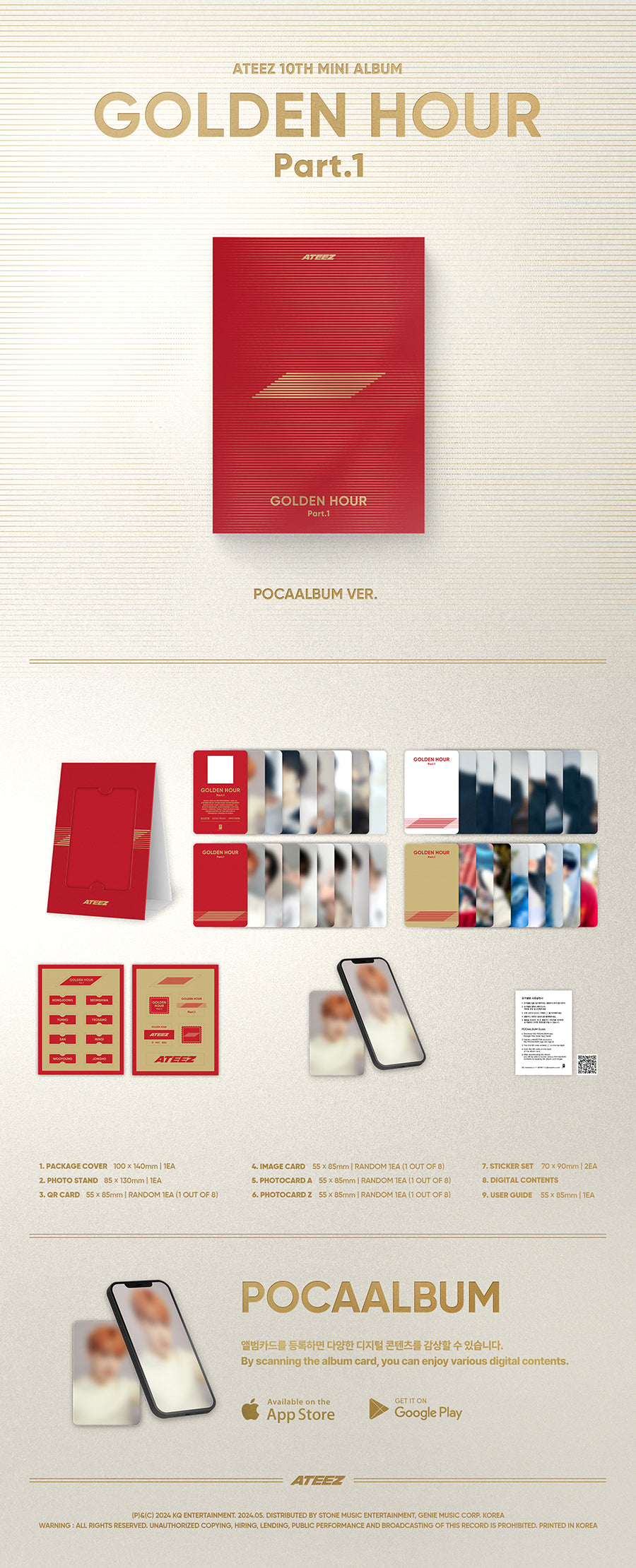 ATEEZ - GOLDEN HOUR : PART.1 [POCAALBUM VER.]