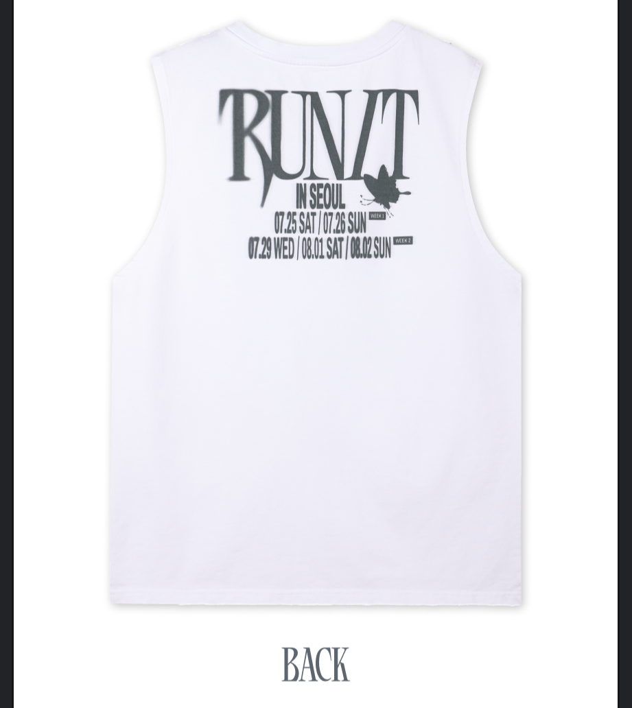 STRAY KIDS - 2026 WORLD TOUR : RUN IT [SLEEVELESS TOP VER.]