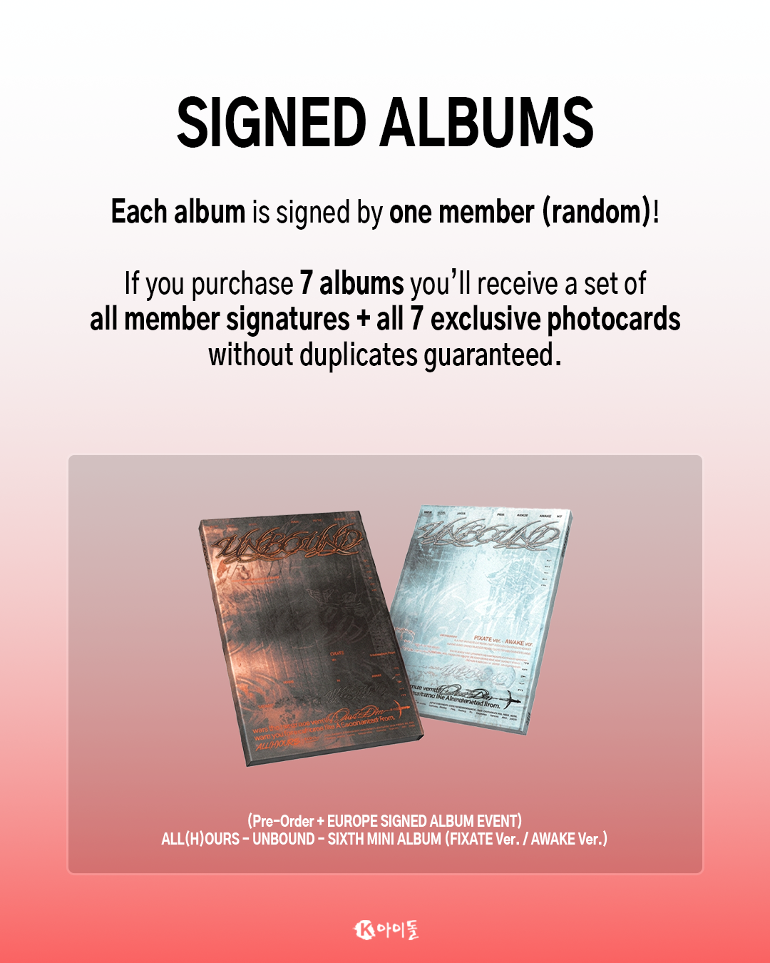 (SIGNED ALBUM EVENT) ALL(H)OURS - [UNBOUND] (PRE-ORDER)