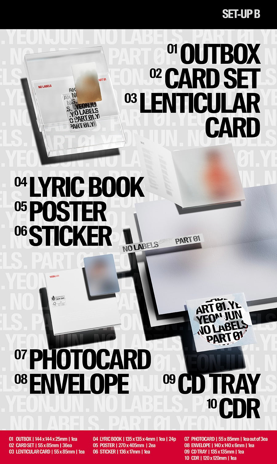 YEONJUN - NO LABELS: PART 01 [RANDOM VĀKS]