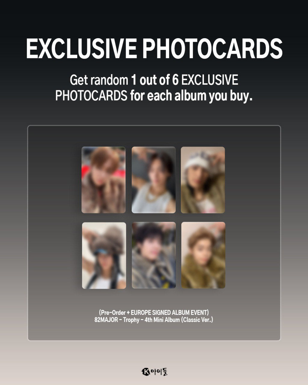 PRE-ORDER 82MAJOR - TROPHY [CLASSIC VER.] + EUROPE SIGNED ALBUM EVENT