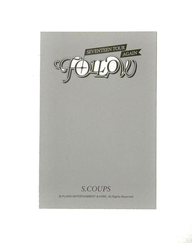 SEVENTEEN S.Coups photocard [Follow Again to Incheon]