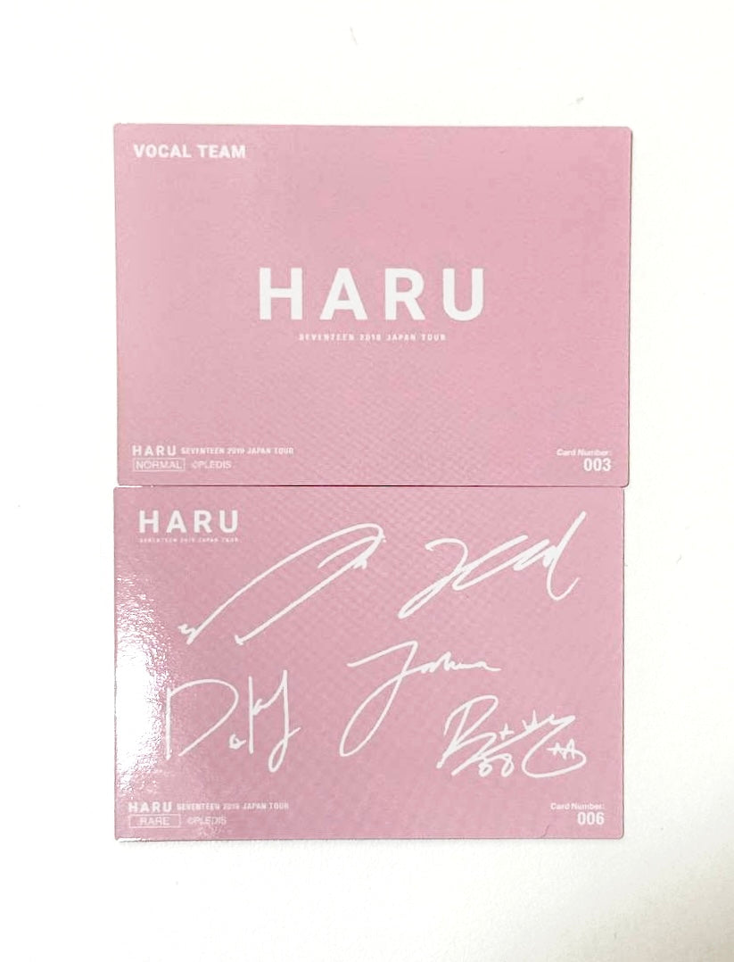 SEVENTEEN Unit Limited photocards [HARU Japan Tour]