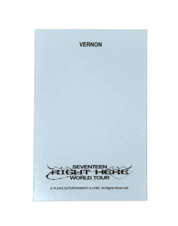 SEVENTEEN Vernon Zip-Up Hoodie photocard [Seventeen Right Here World Tour]