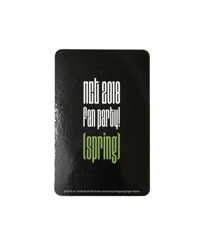 NCT Group photocard [2018 Fanmeeting “Fan Party (spring)”]