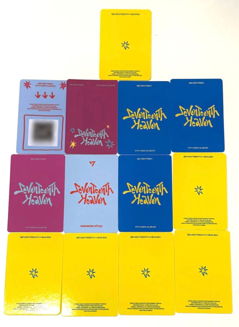 SEVENTEEN photocards [Seventeenth Heaven]