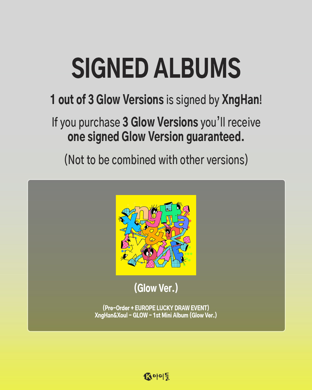(EUROPE LUCKY DRAW EVENT) XNGHAN&XOUL - GLOW [GLOW VER.]