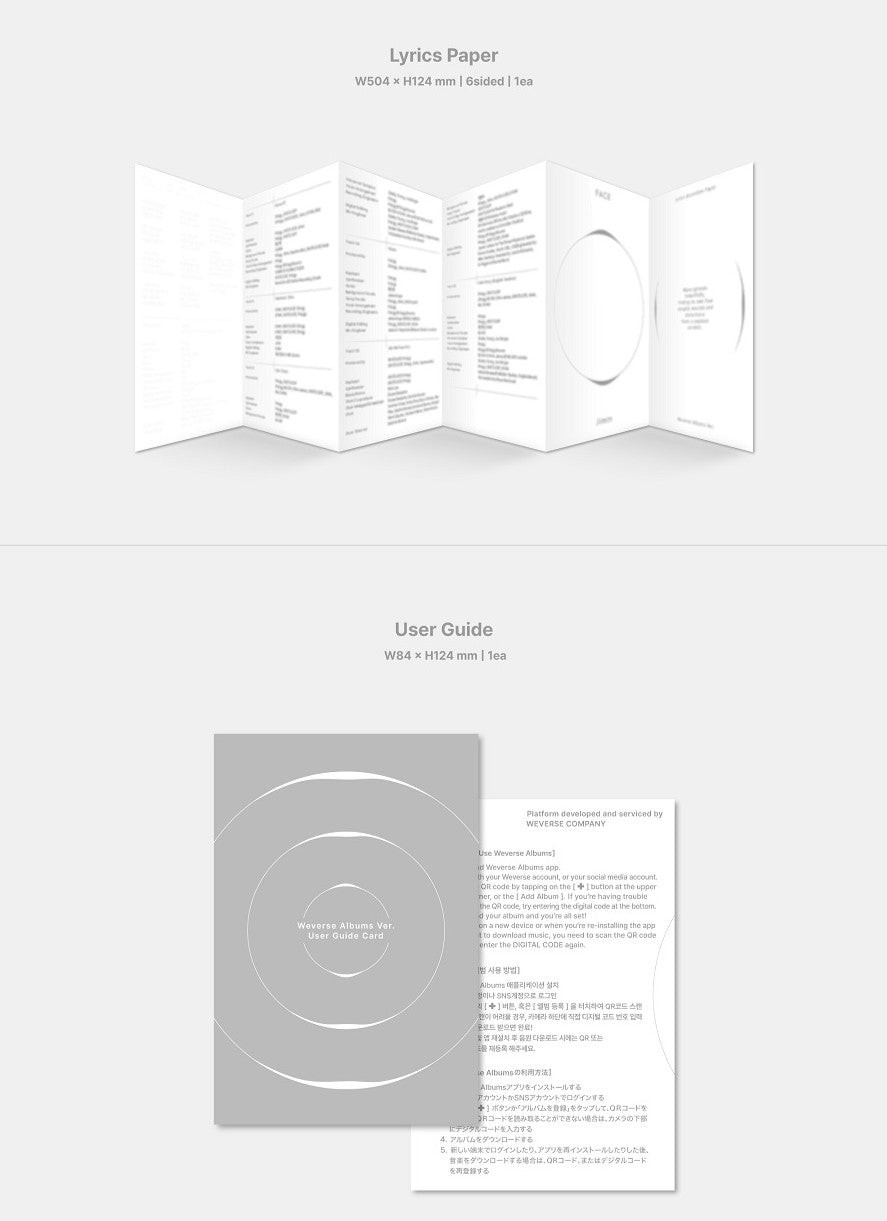 JIMIN (BTS) - FACE [WEVERSE VER.]