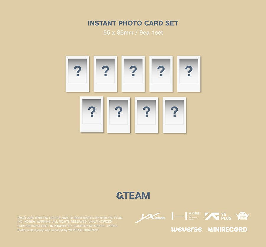 &TEAM - BACK TO LIFE [PHOTOCARD BOX (WEVERSE ALBUMS VER.)]