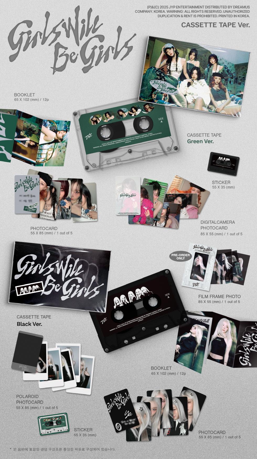 ITZY - GIRLS WILL BE GIRLS [CASSETTE TAPE VER.]