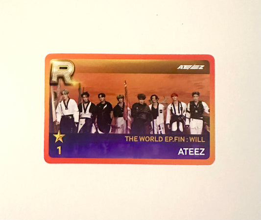 ATEEZ SuperStar coupon code card