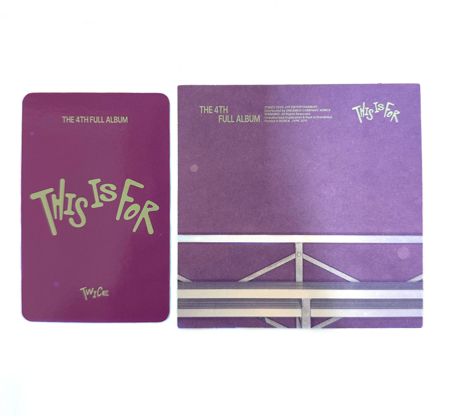 Twice Music Korea POB mini postcard & photocard set [This Is For]