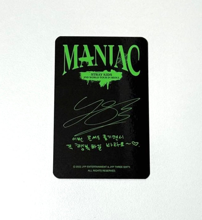 Stray Kids Felix photocard [2nd World Tour(Maniac)]