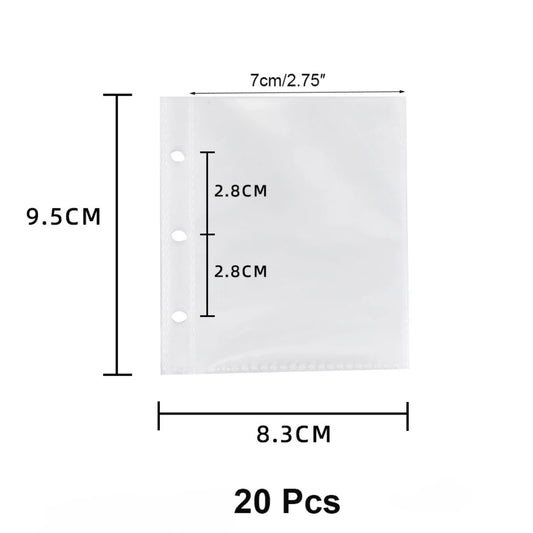 A8 Pages For Binder 20 pcs (9.5 x 8.3cm)