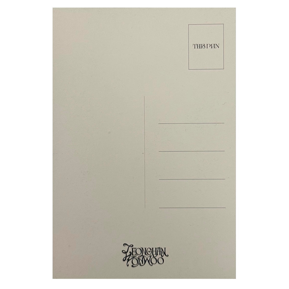 Jeonghan X Wonwoo (Seventeen) Postcard [This Man]