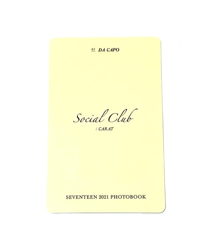 SEVENTEEN S.Coups photocard [Social Club(Da Capo ver.)]